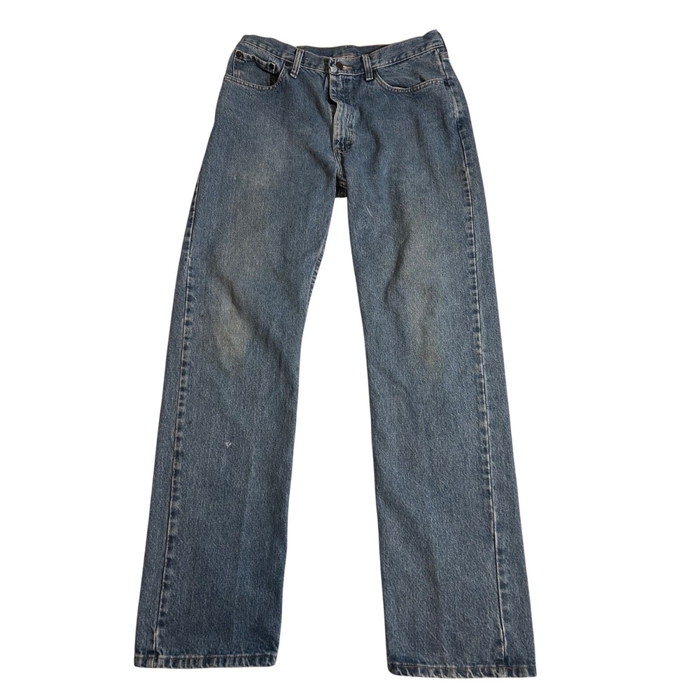 Wrangler Regular Fit Jeans Mens 34x34 Stonewash Blue 96501DS Regular Fit